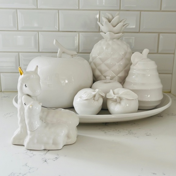 White Ceramic Lamb Coin Bank - Picture 2 of 9